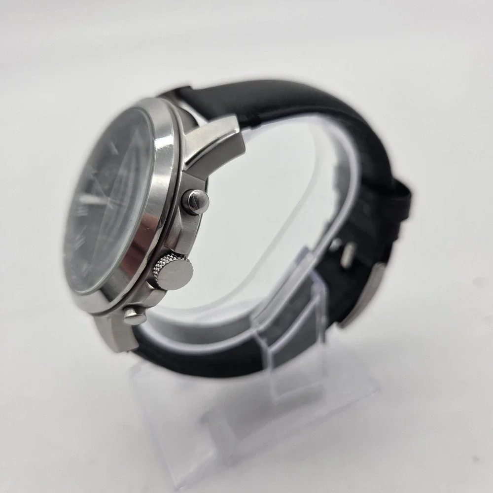 Fossil Grant FS4812 Chrono Chronograph Wrist Watch Leather Strap Mens